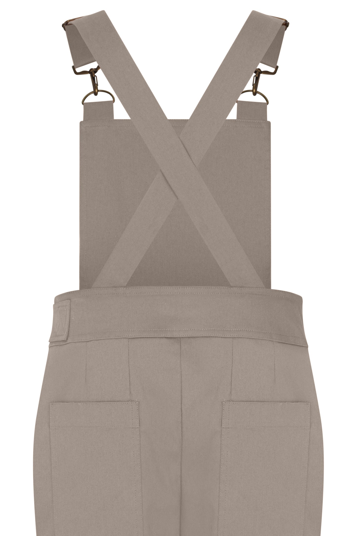 Women’s Cotton Overalls in Silver Grey