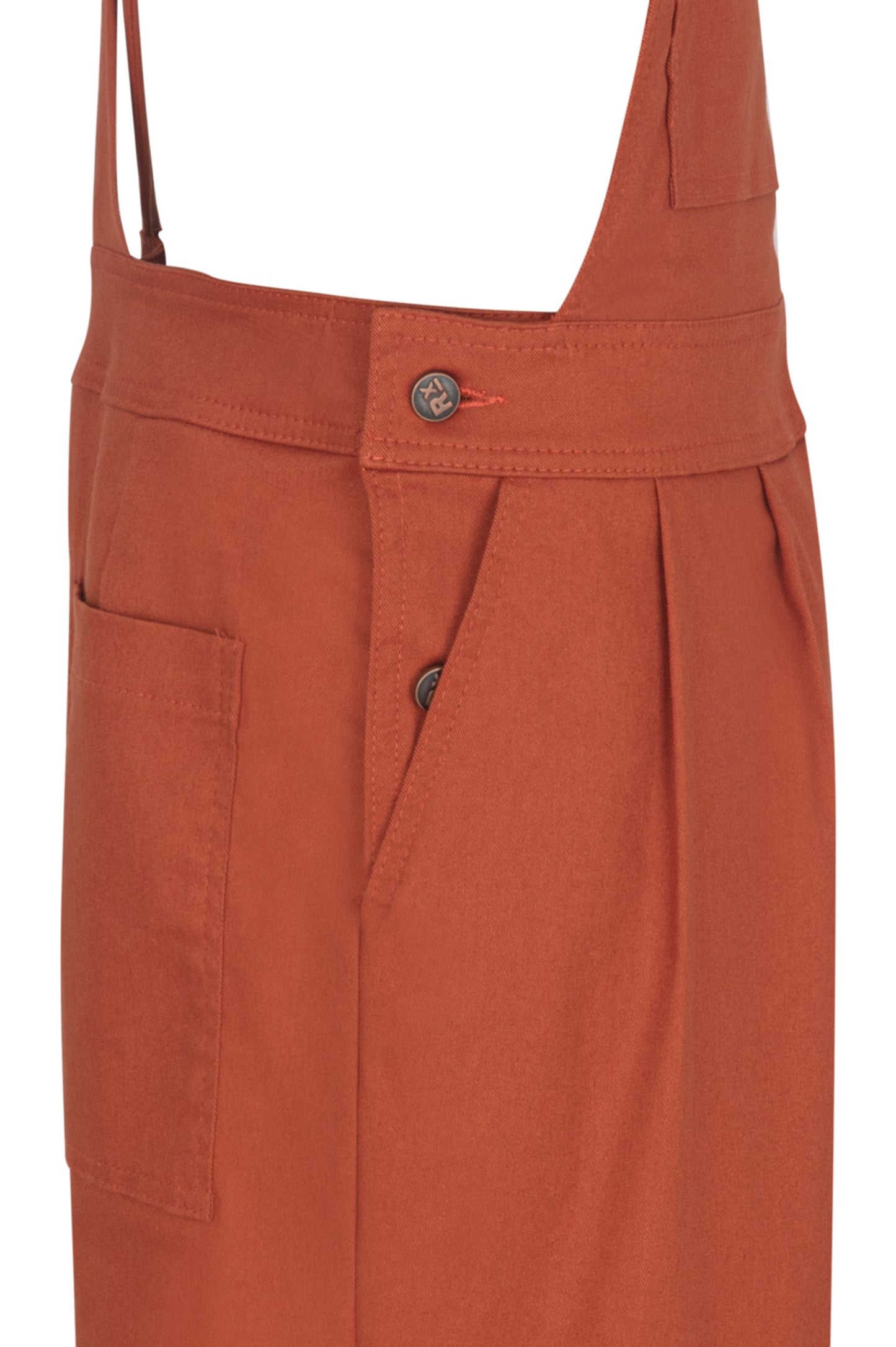 Batch. No.2 Men's Cotton Overalls in Orange Tan