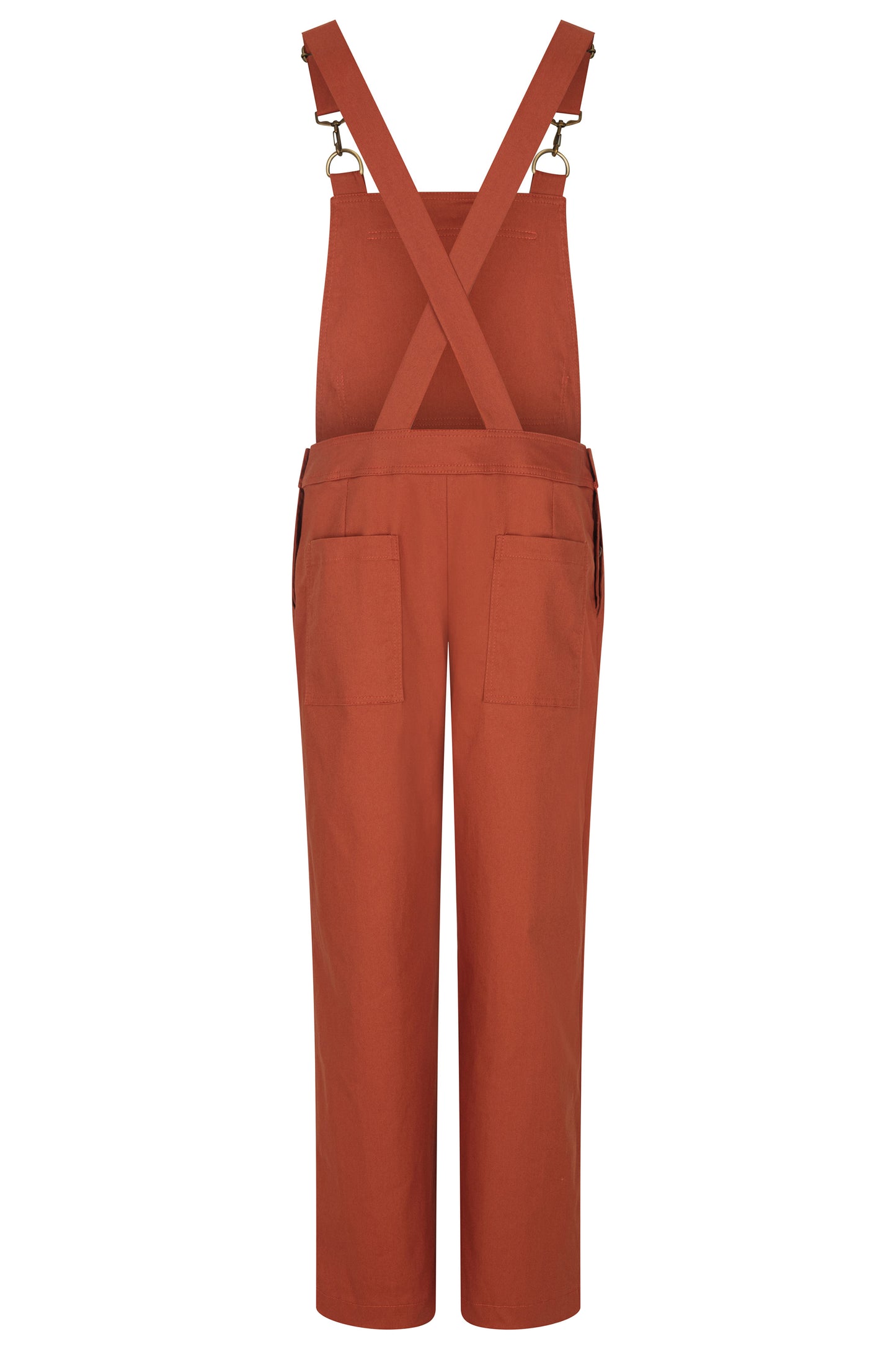 Batch. No.2 Men's Cotton Overalls in Orange Tan