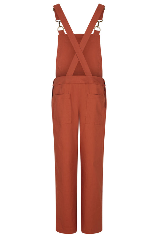 Batch. No.1 Men's Cotton Overalls in Orange Tan