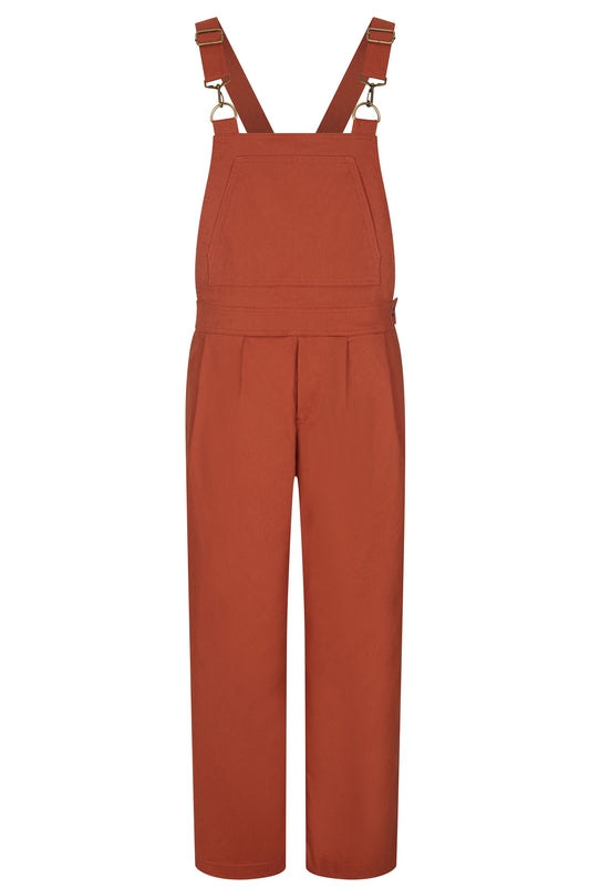 Batch. No.1 Men's Cotton Overalls in Orange Tan