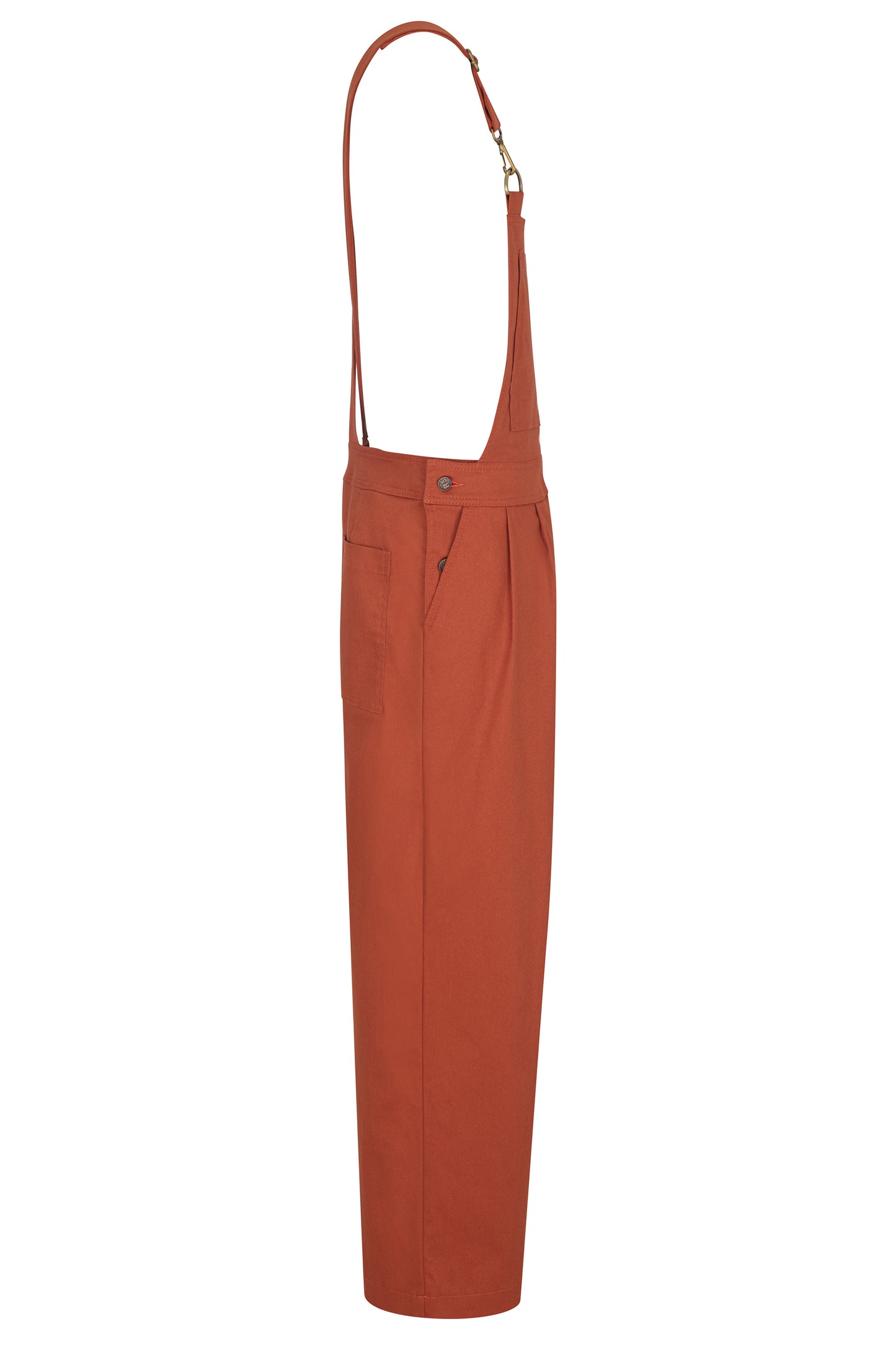 Batch. No.2 Men's Cotton Overalls in Orange Tan