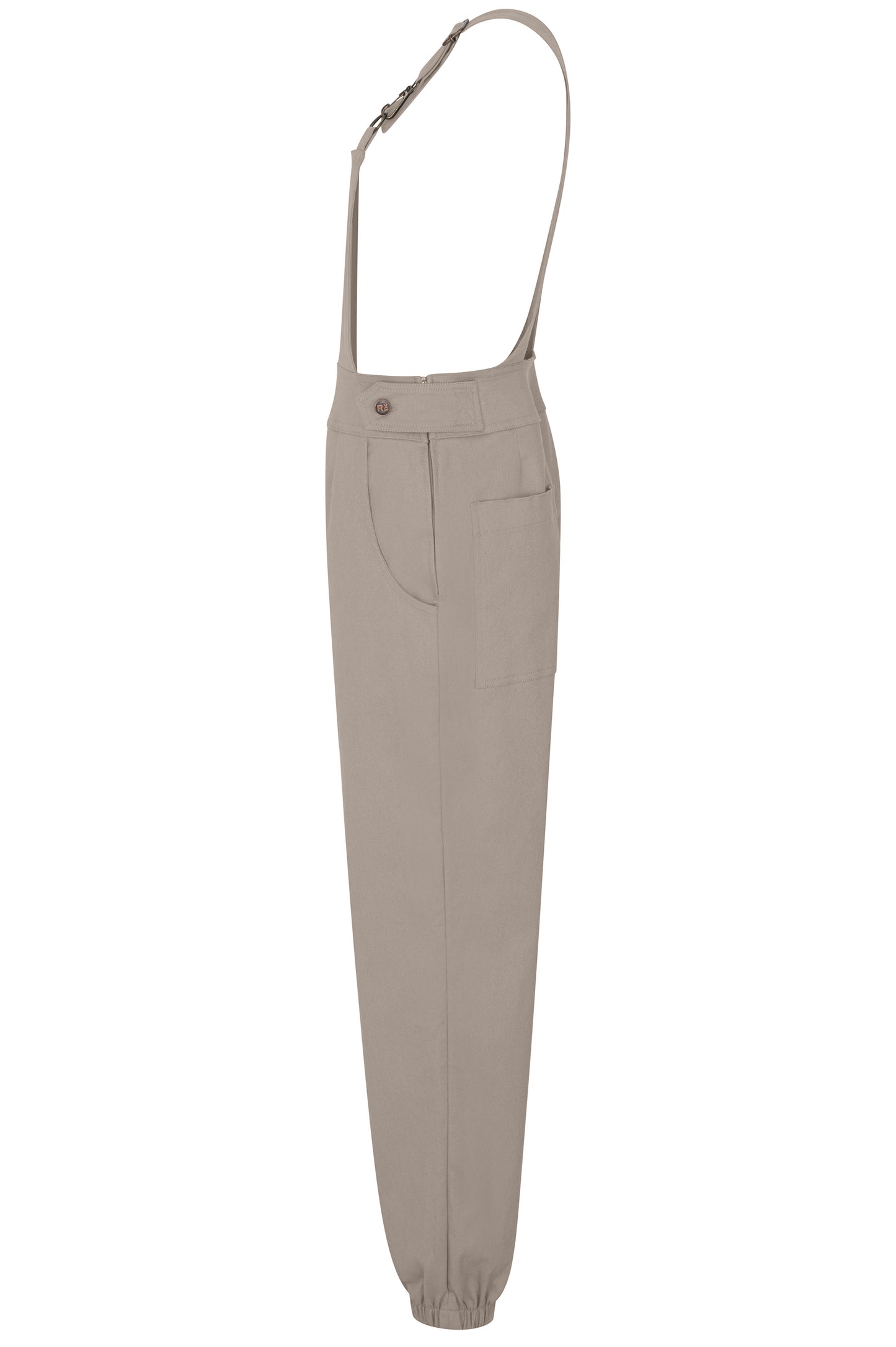 Women’s Cotton Overalls in Silver Grey