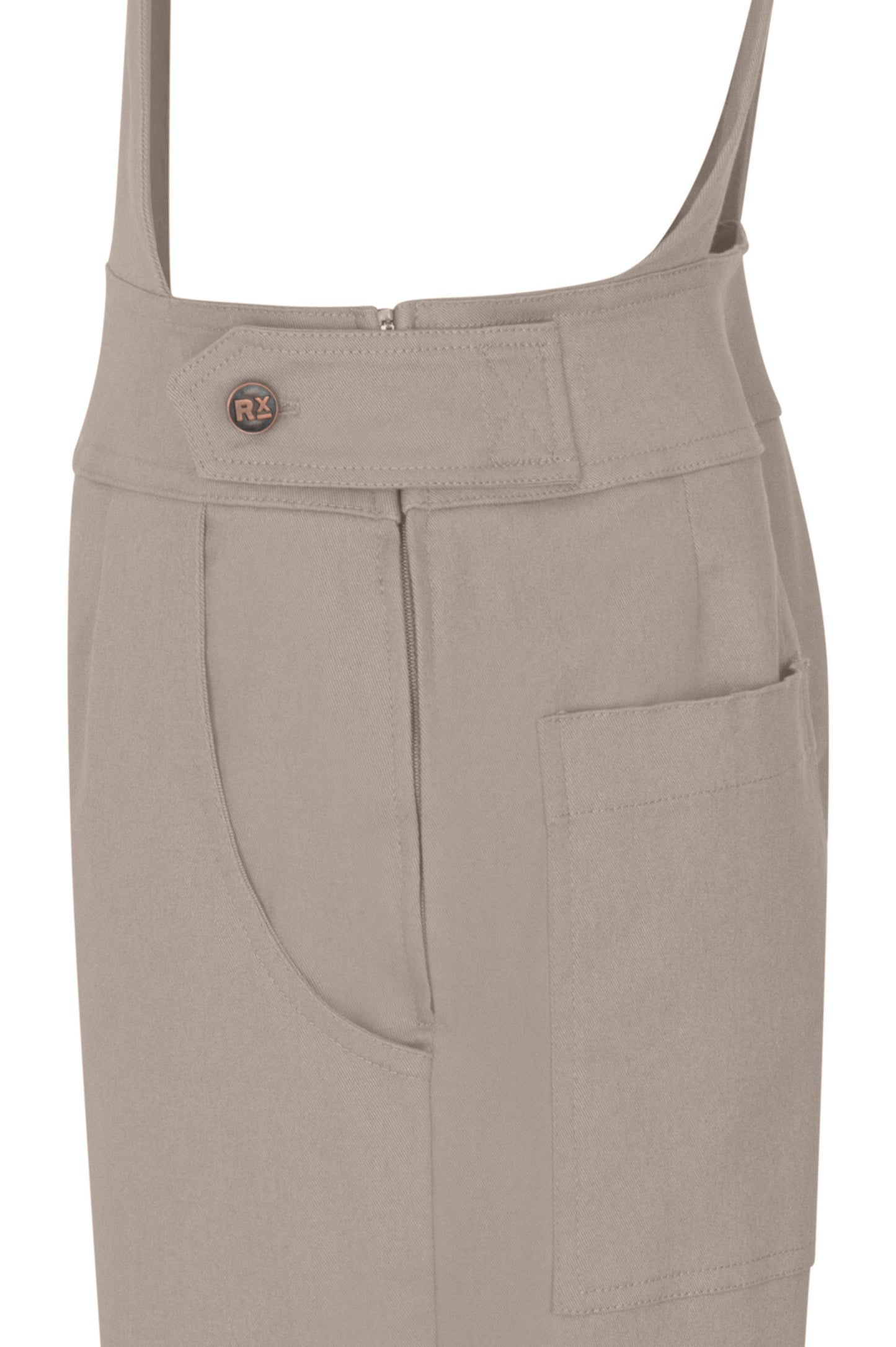Women’s Cotton Overalls in Silver Grey