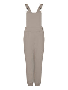 Women’s Cotton Overalls in Silver Grey