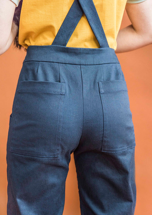 [Sample Sale] 1st Sample Women’s Cotton Overalls in Navy Blue
