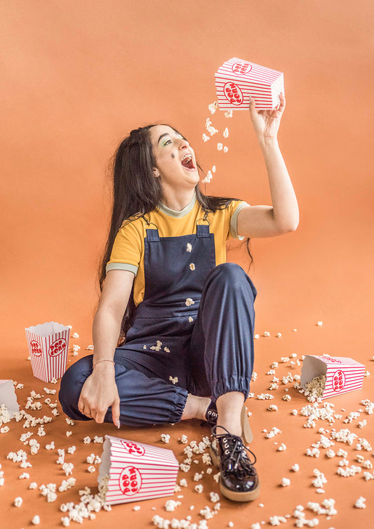 [Sample Sale] 1st Sample Women’s Cotton Overalls in Navy Blue