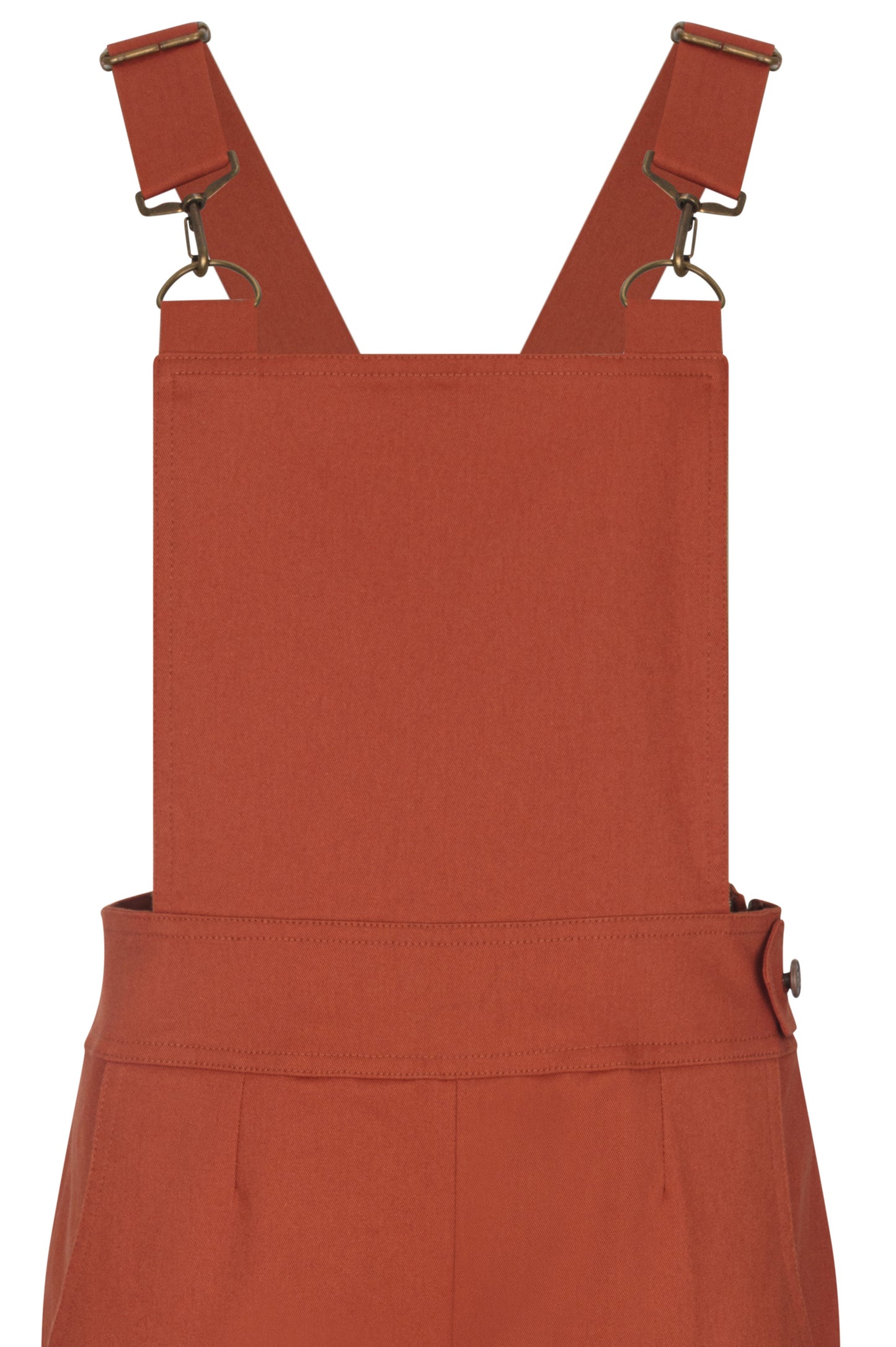 Women’s Cotton Overalls in Orange Tan