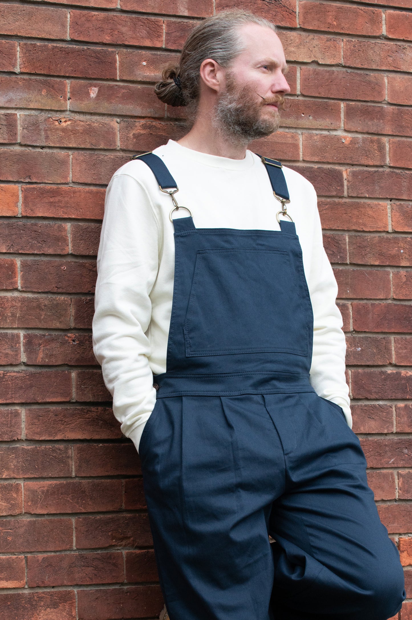 Batch. No.1 Men's Cotton Overalls in Navy Blue