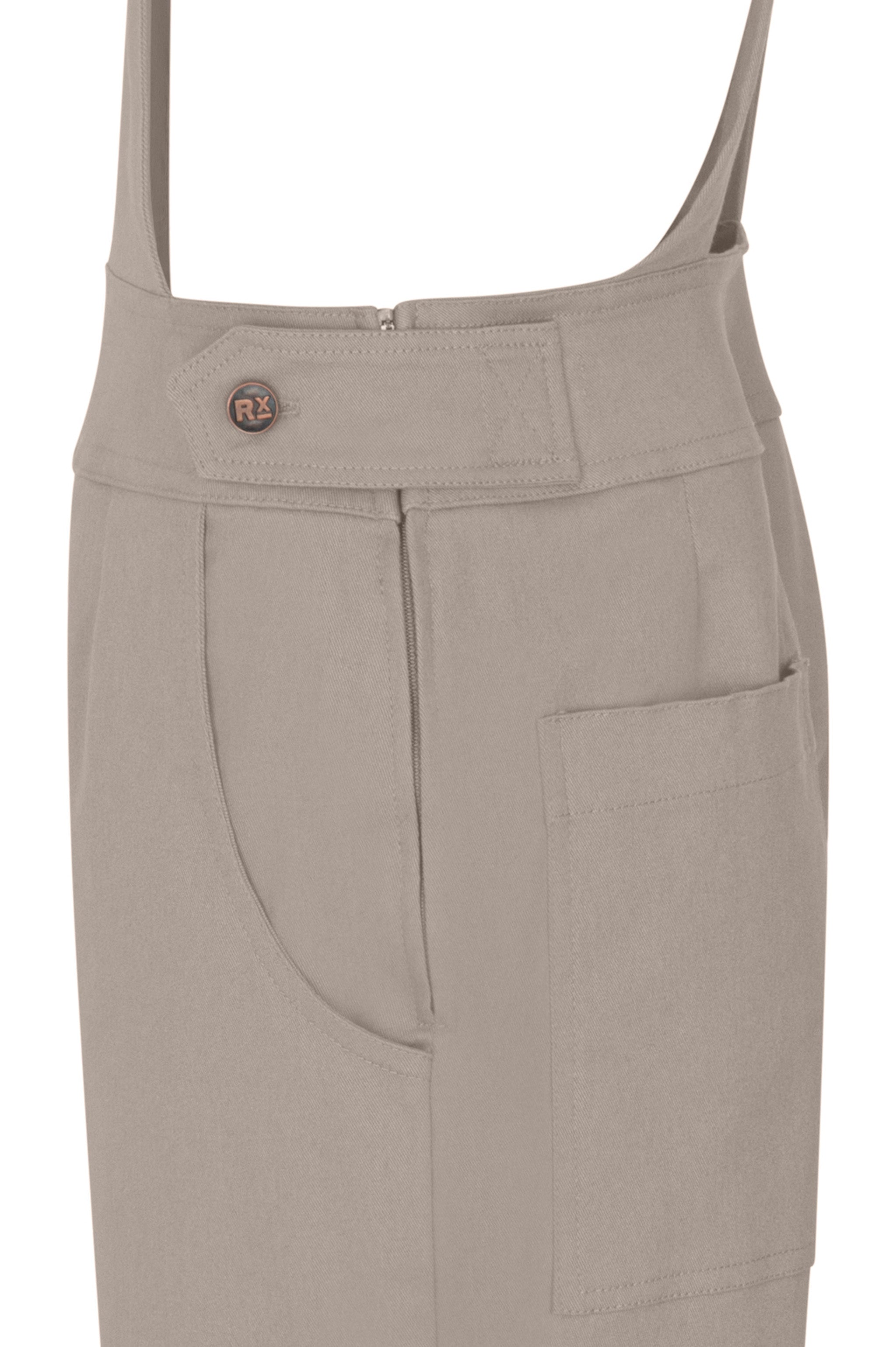 Women’s Cotton Overalls in Silver Grey